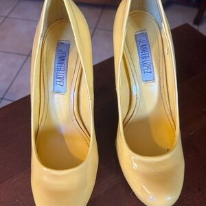 Jennifer Lopez Vibrant Yellow Heels